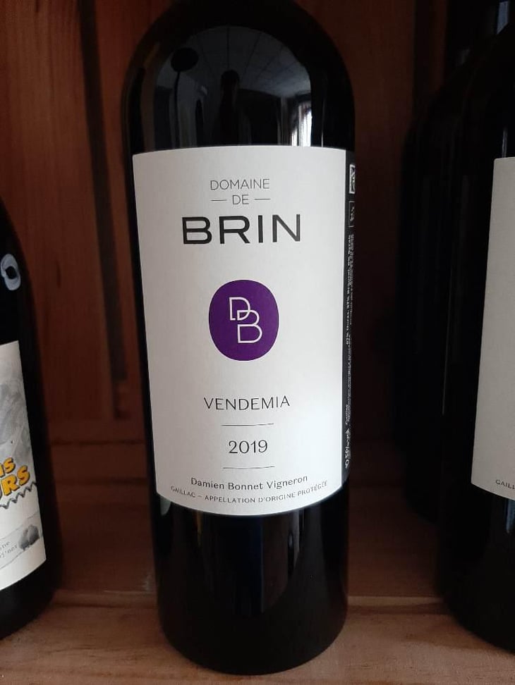 Vendemia - Domaine de Brin - Damien Bonnet 