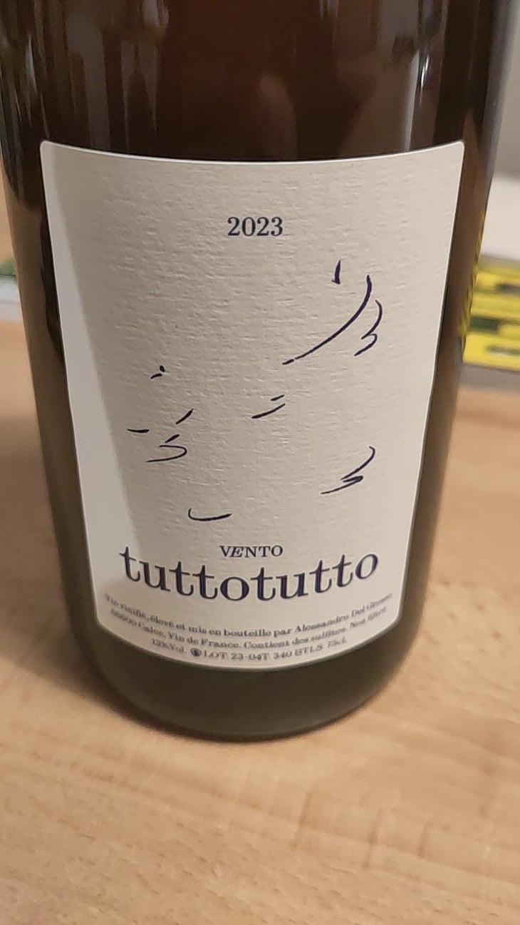 Tuttotutto - Domaine Vento - Alessandro del Grosso -2023