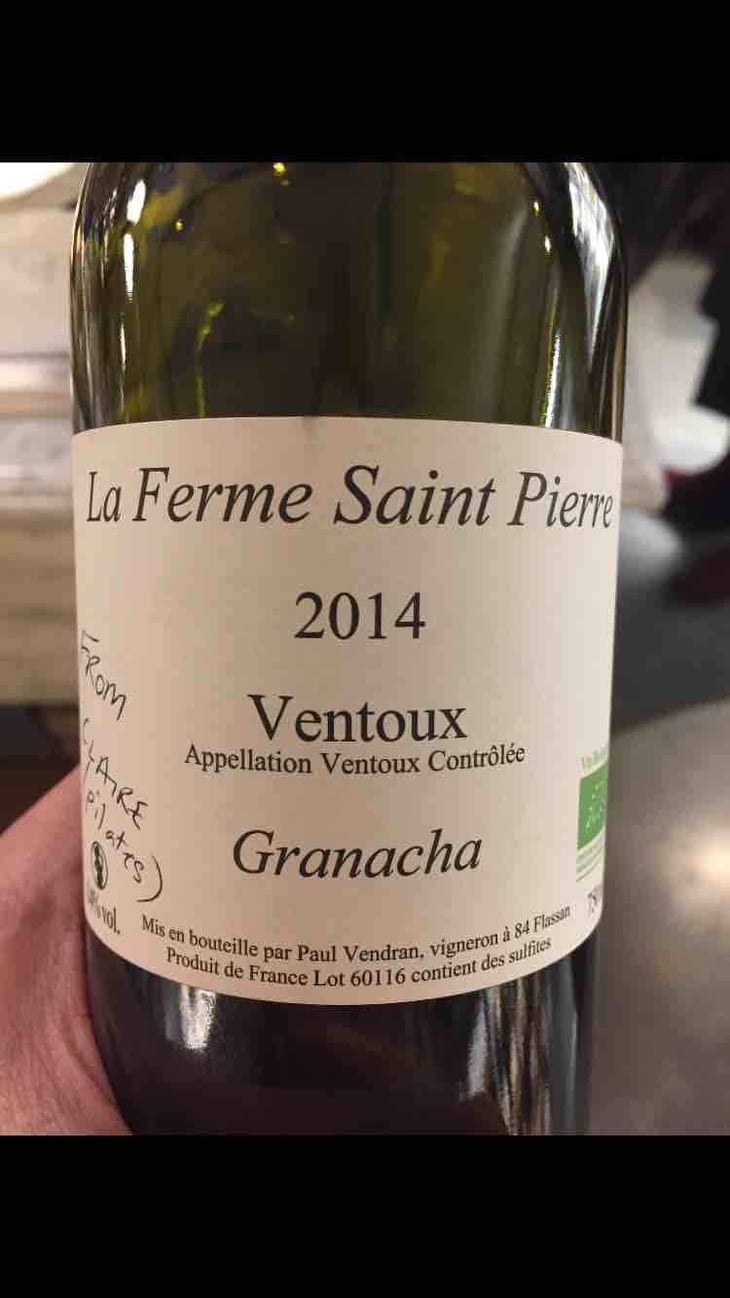 Ventoux - La Ferme Saint Pierre - Paul Vendran 