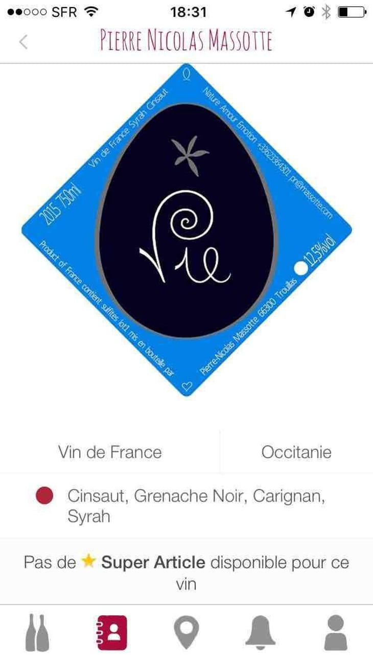 Vie - Clos Massotte - Pierre Nicolas Massotte 