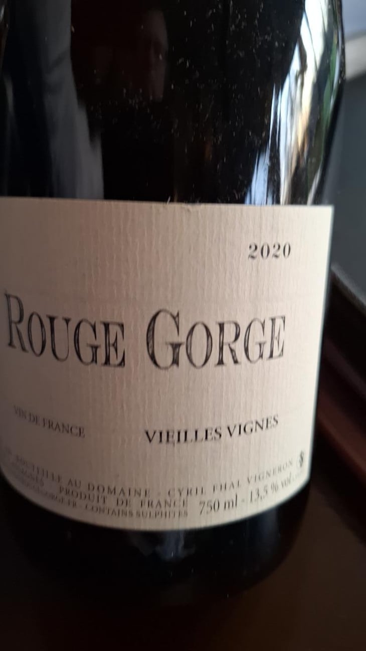 Vieilles Vignes - Clos du Rouge Gorge - Cyril Fhal 