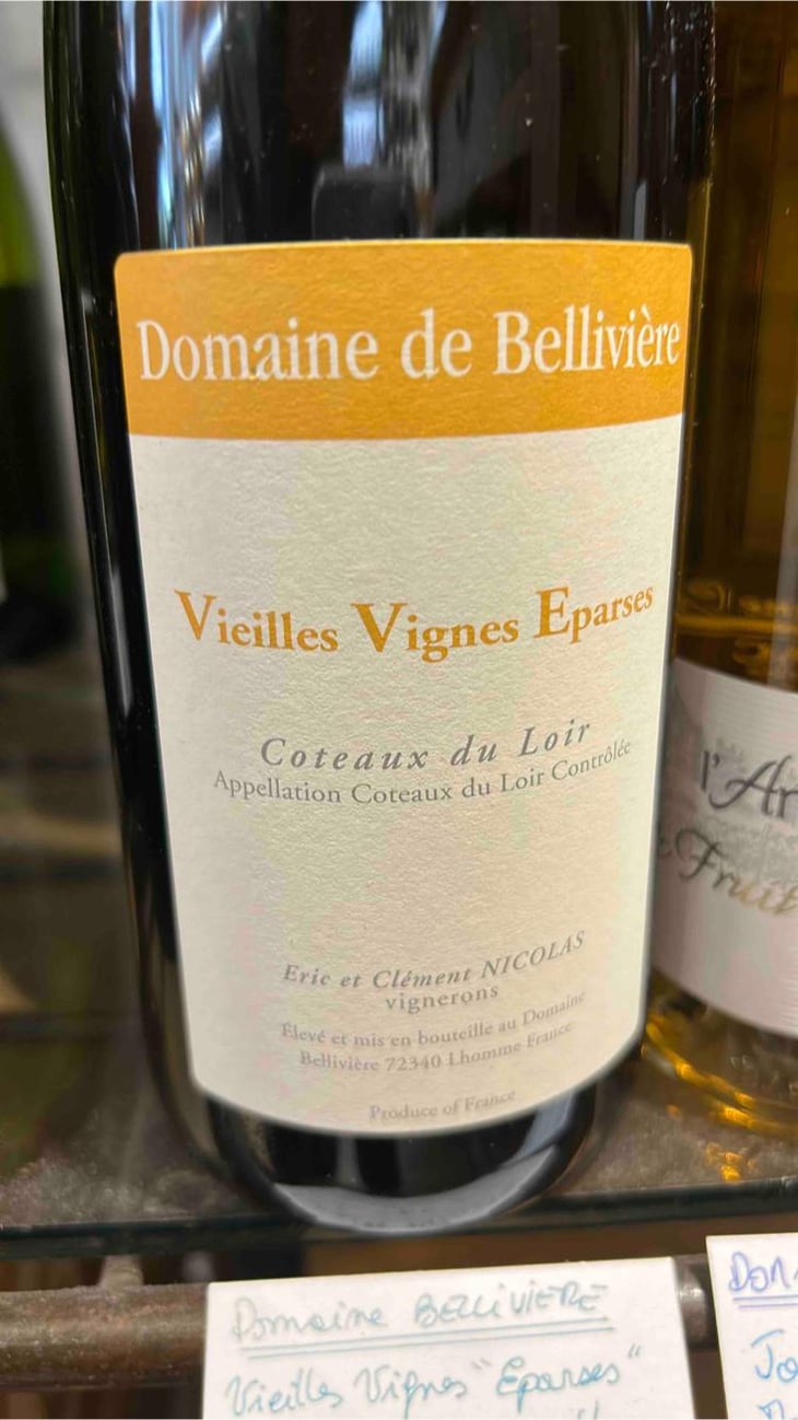 Veilles Vignes Eparses - Domaine de Bellivière - Clement et Laure Anne Nicolas 