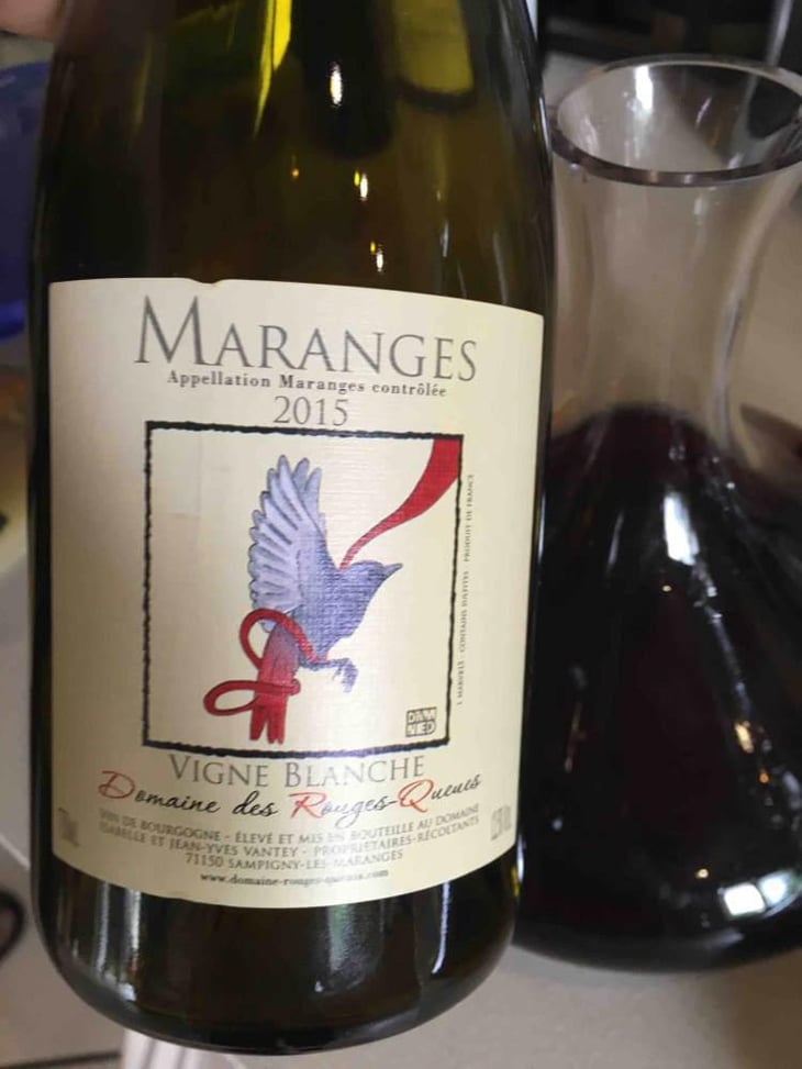 Maranges Vigne Blanche 2015 - Domaine des Rouges-Queues - Isabelle & Jean-Yves Vantey 