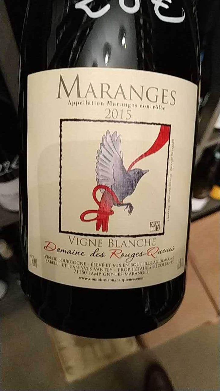Maranges Vigne Blanche 2015 - Domaine des Rouges-Queues - Isabelle & Jean-Yves Vantey 