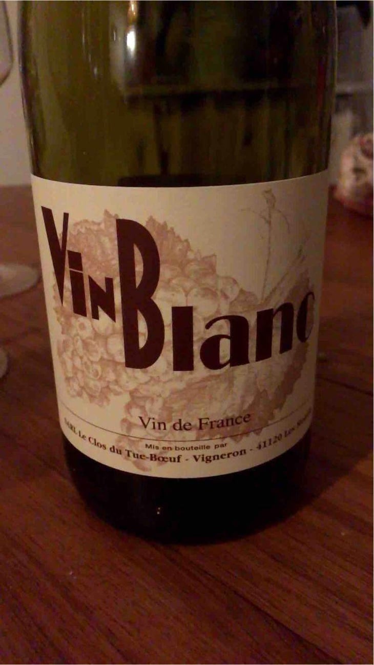 Vin Blanc - Clos du Tue-Bœuf - Zoé, Louise & Thierry Puzelat 