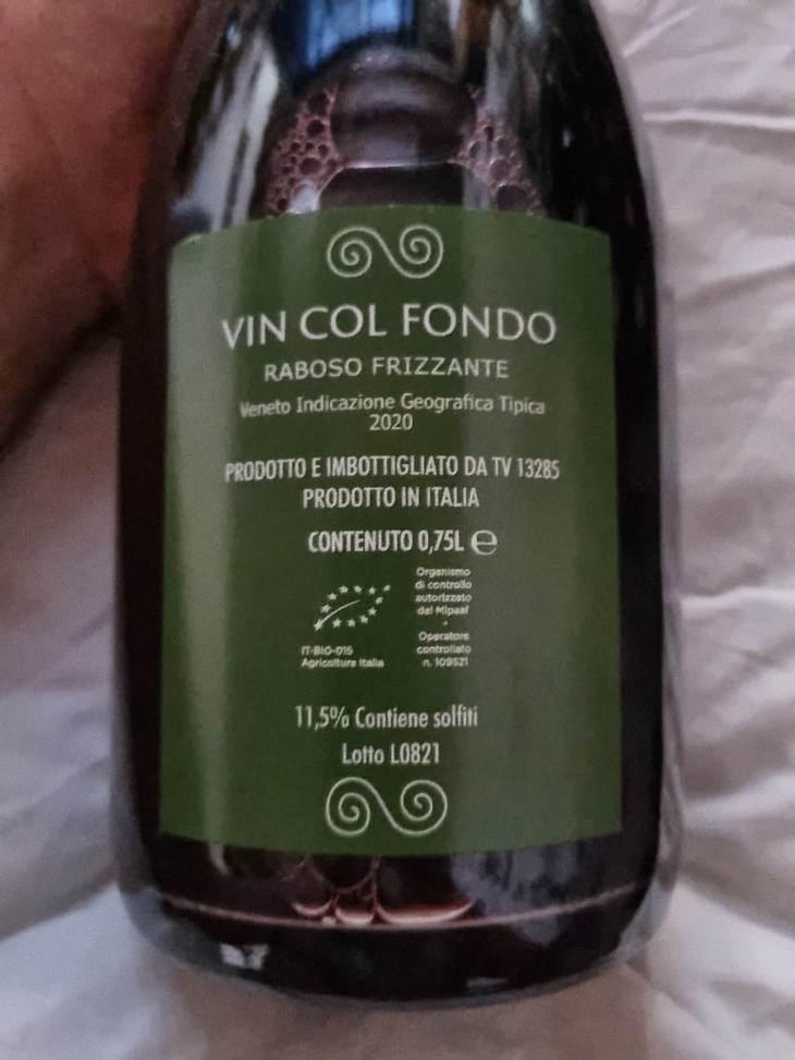 Vin Col Fondo Raboso Frizzante - Fataman - Gianantonio Posocco -2020