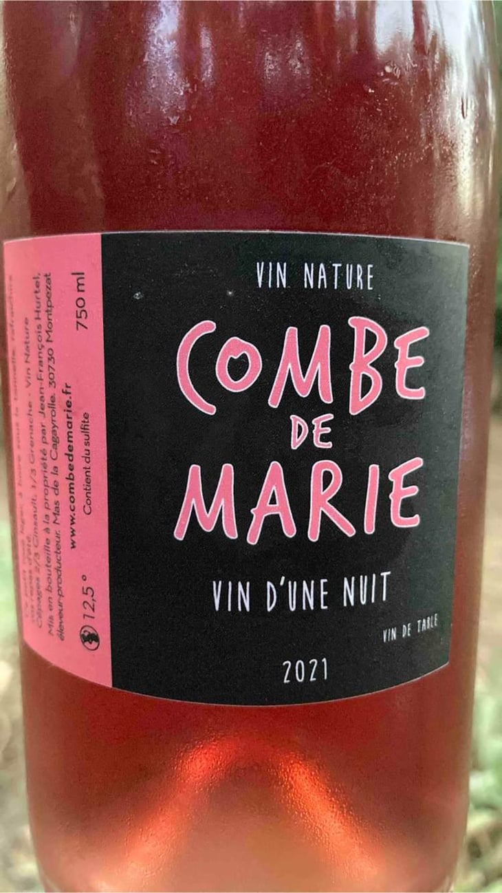 Vin D Une Nuit - Combe De Marie - Jean François Hurtel -2021