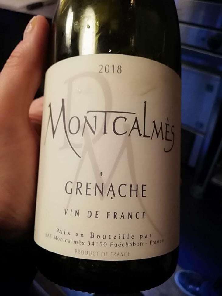 Vin de France Grenache - Domaine De MontCalmès - Muriel & Frédéric Pourtalié -2019