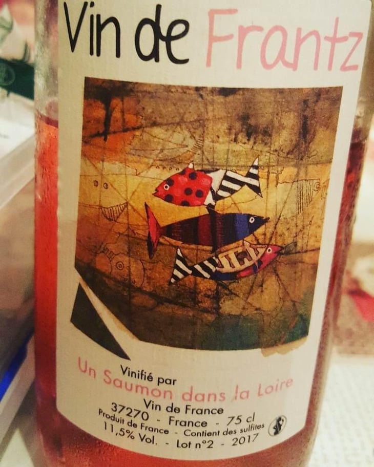 Vin de Frantz Rosé - Un Saumon Dans la Loire - Marie Thibault & Frantz Saumon 