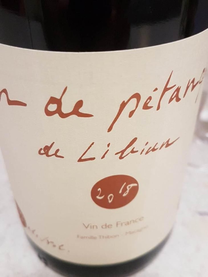 Vin de Pétanque - Mas de Libian - Hélène Thibon 