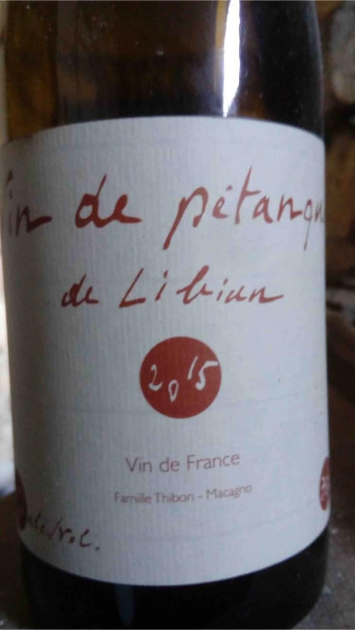 Vin de Pétanque - Mas de Libian - Hélène Thibon 
