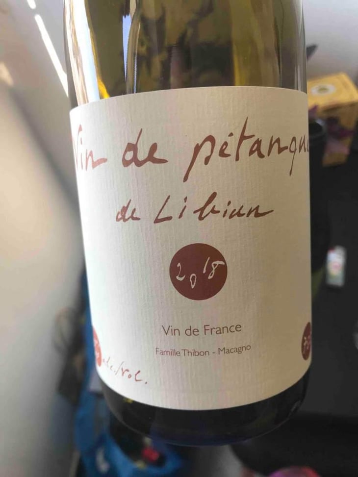 Vin de Pétanque - Mas de Libian - Hélène Thibon 