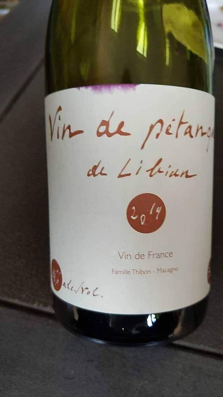Vin de Pétanque - Mas de Libian - Hélène Thibon 