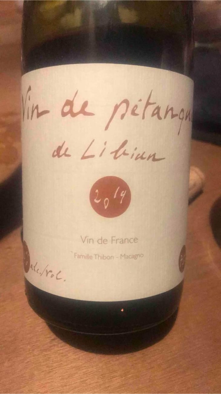 Vin de Pétanque - Mas de Libian - Hélène Thibon 
