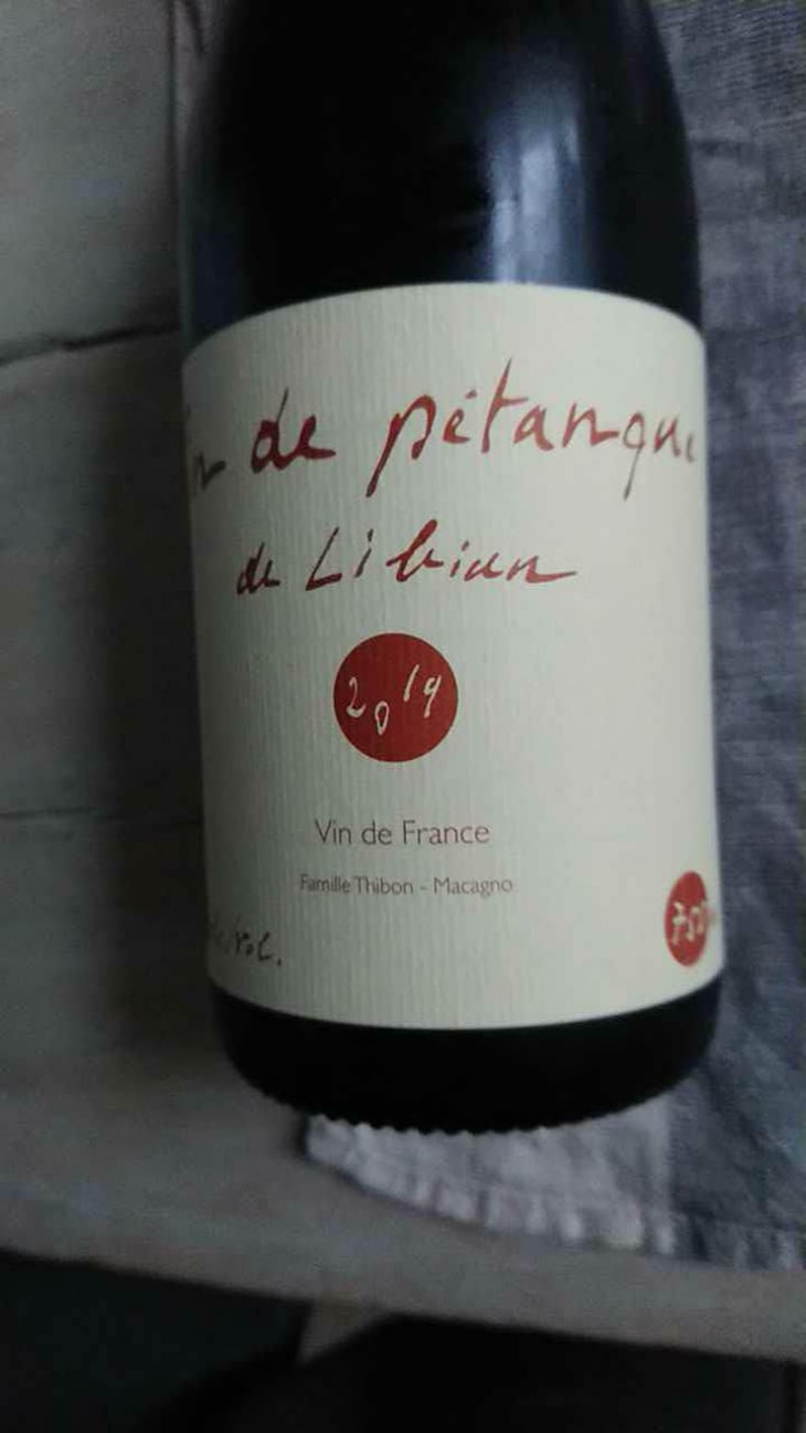 Vin de Pétanque - Mas de Libian - Hélène Thibon 