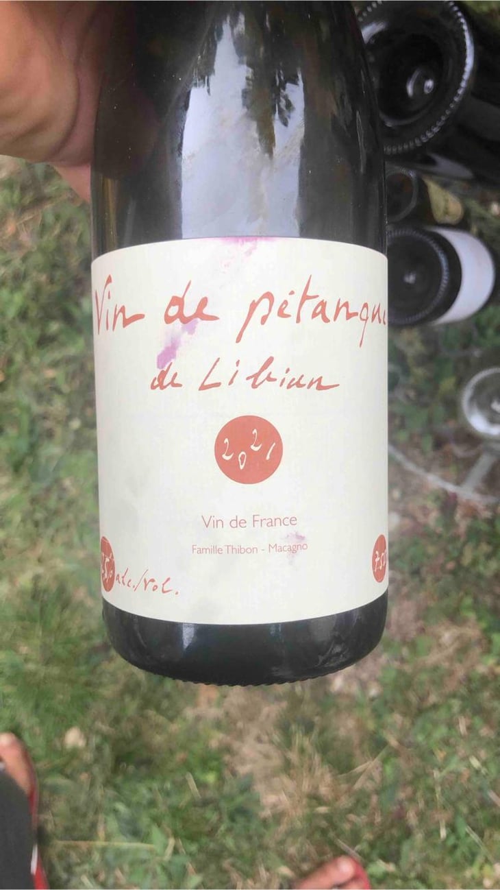 Vin de Pétanque - Mas de Libian - Hélène Thibon 