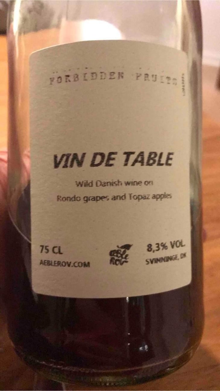Vin De Table - Aeblerov - Forbidden fruits - Christopher Melin & Morten Sylvest-Noer 