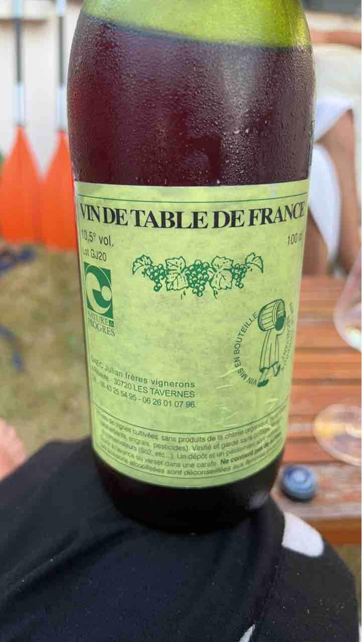 Vin de Table de France 2020 - Domaine Julian - Louis Julian 