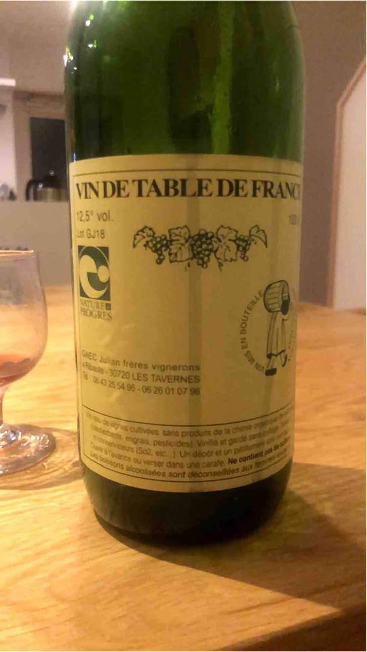 Vin de Table de France - Domaine Julian - Louis Julian 