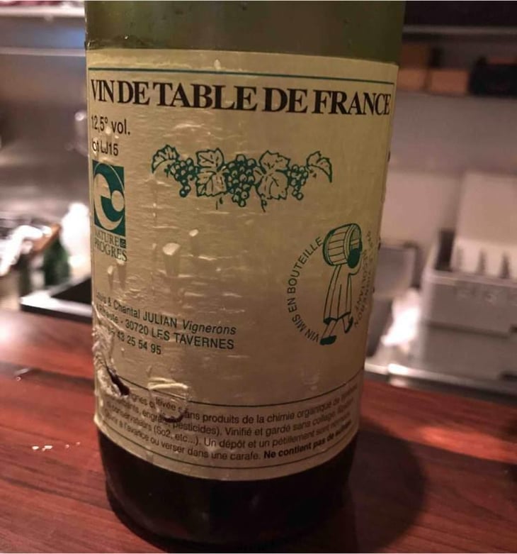 Vin de Table de France - Domaine Julian - Louis Julian 