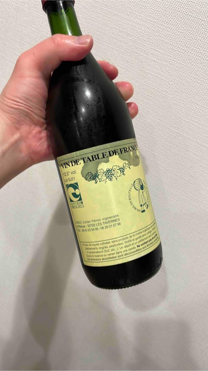 Vin de Table de France 2020 - Domaine Julian - Louis Julian 
