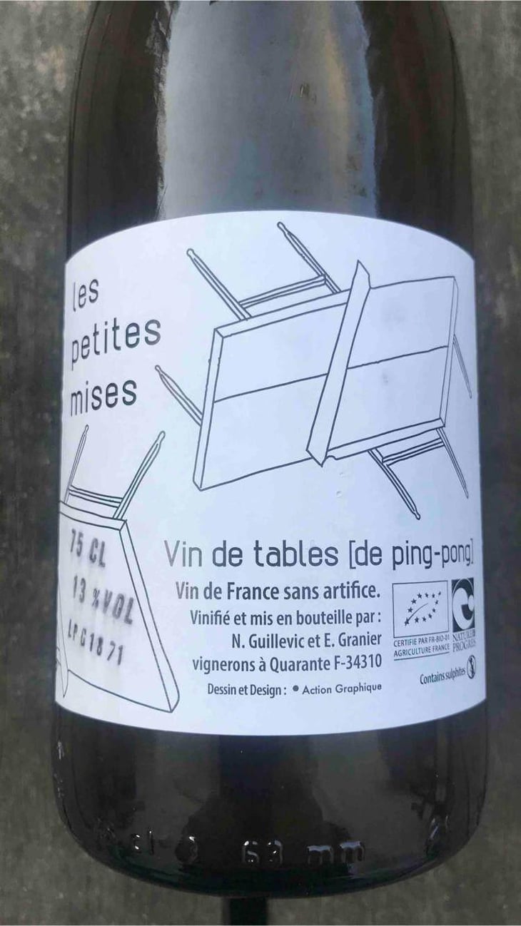 Vin de tables (de Ping-pong) - Les Petites Mises - Nathalie Guillevic & Étienne Granier 