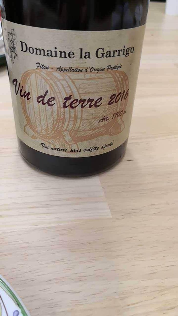 Vin De Terre Alt 1700m - La Garrigo - Christian Coteill 