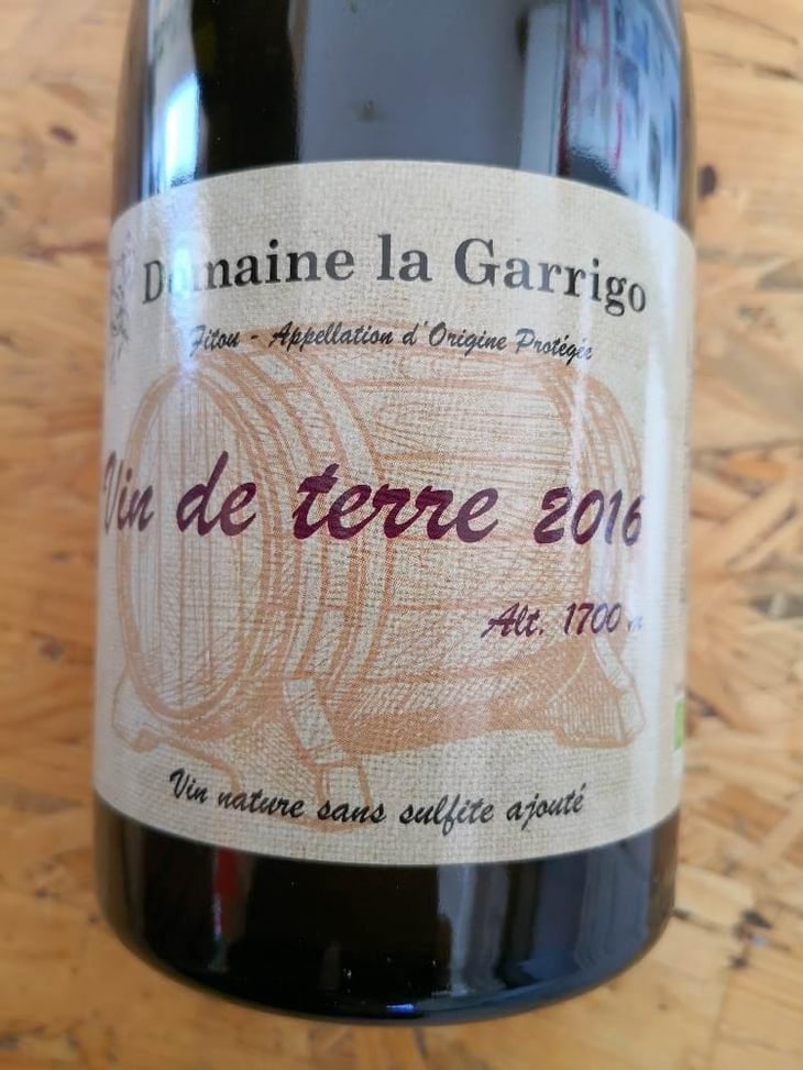 Vin De Terre Alt 1700m - La Garrigo - Christian Coteill 