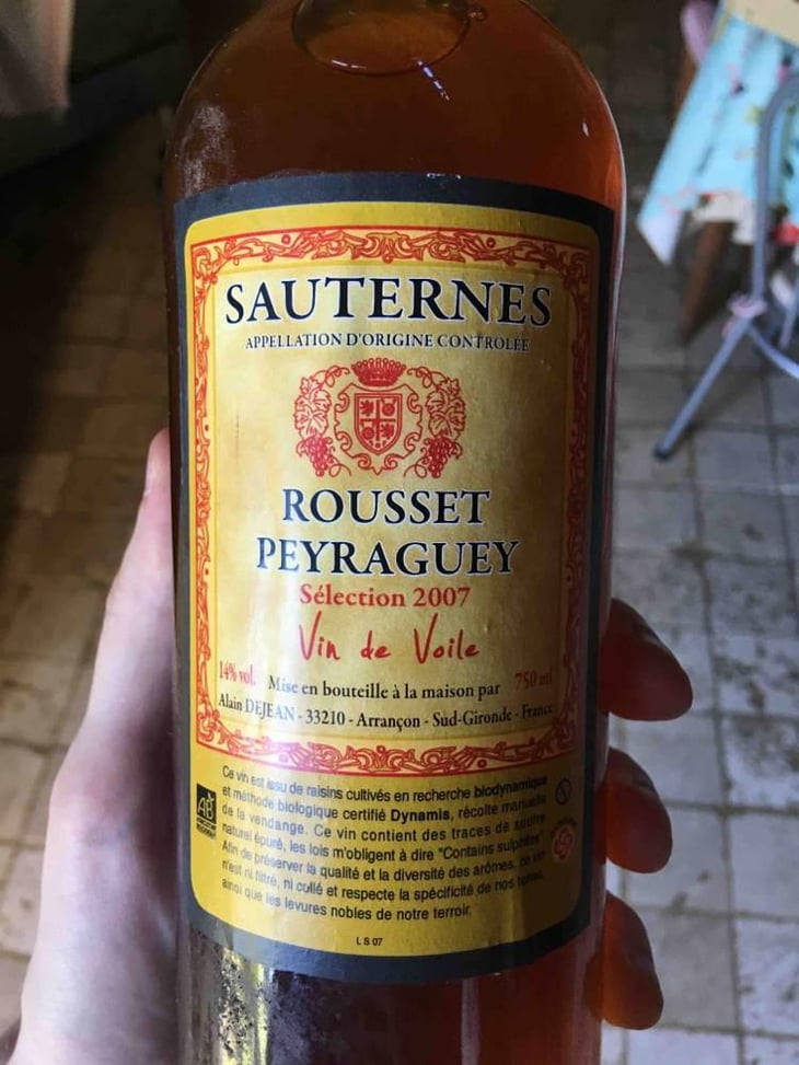 Vin de Voile - Rousset-Peyraguey - Alain Dejean 