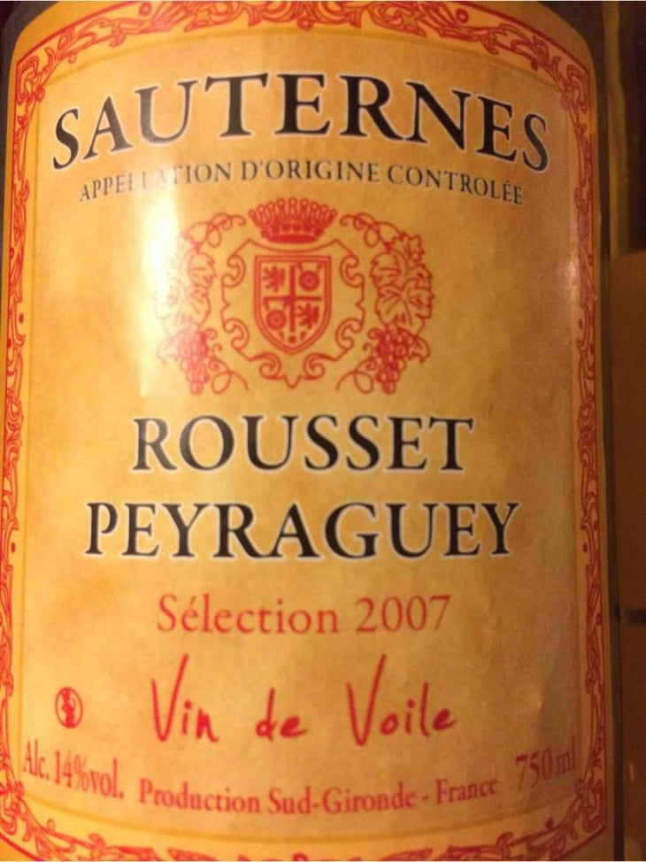 Vin de Voile - Rousset-Peyraguey - Alain Dejean 
