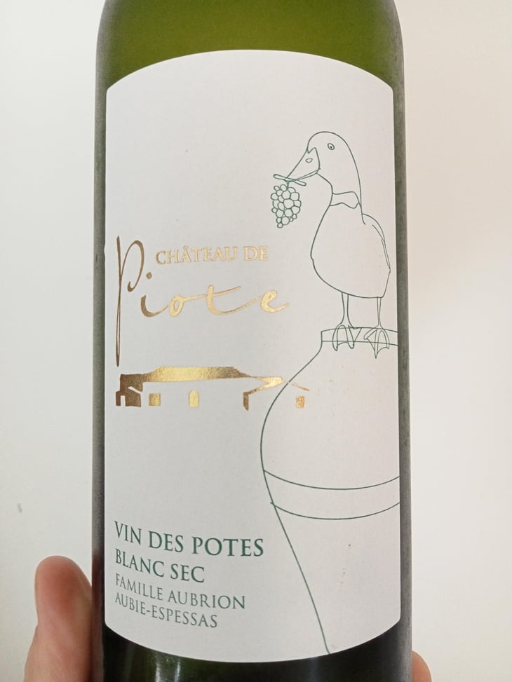 Vin Des Potes Blanc Sec - Château De Piote - Virginie Aubrion 