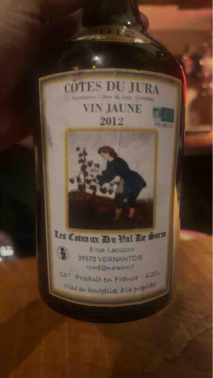 Vin Jaune - Les Coteaux du Val de Sorne - Jean-Francois Ryon 