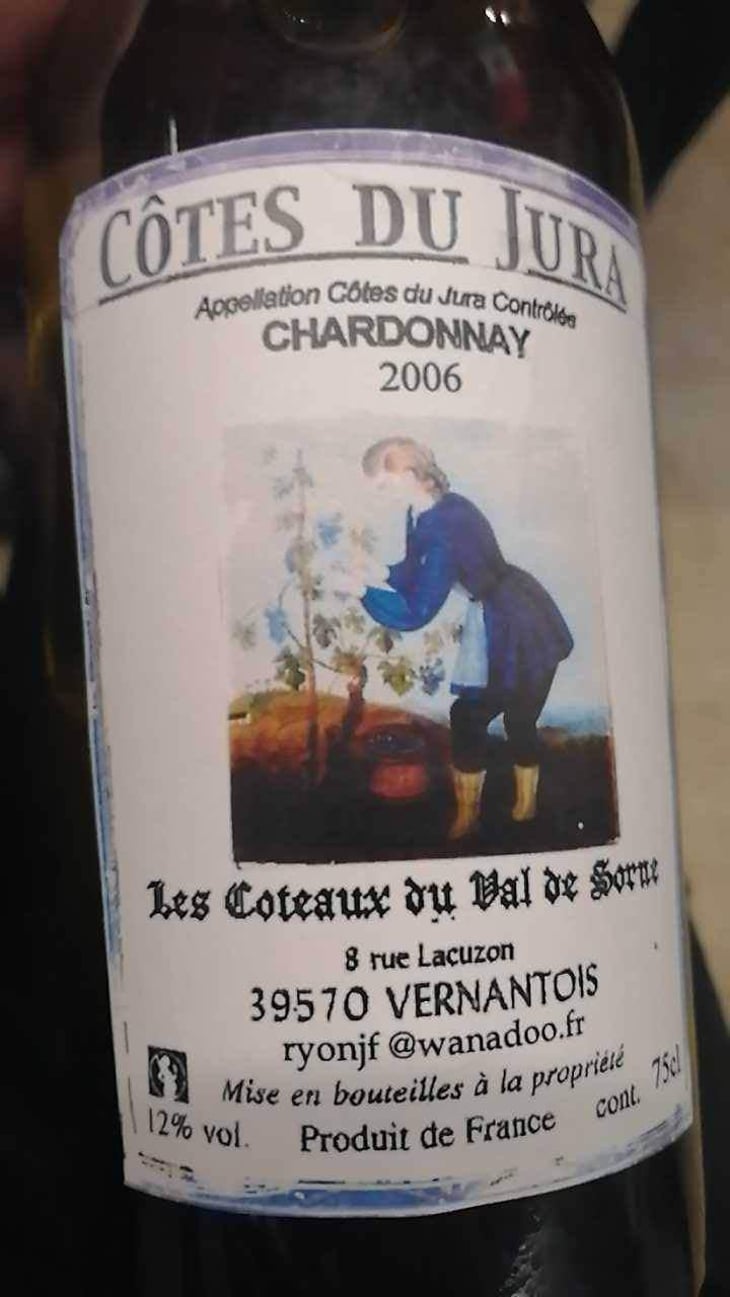 Vin Jaune - Les Coteaux du Val de Sorne - Jean-Francois Ryon 
