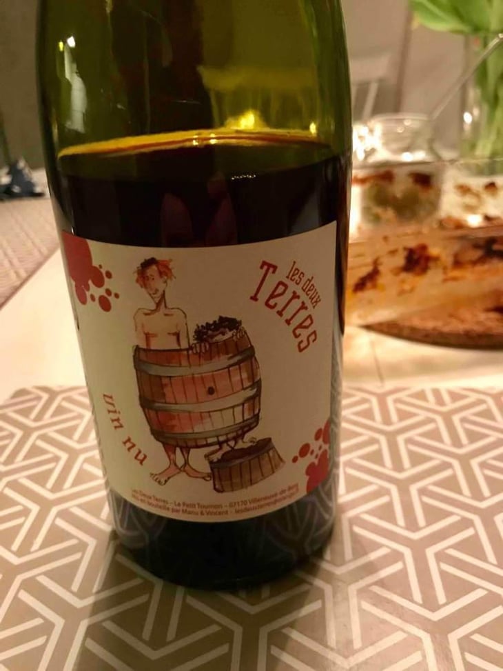 Vin Nu Rouge - Les Deux Terres - Vincent Fargier & Emmanuel Cunin -2022