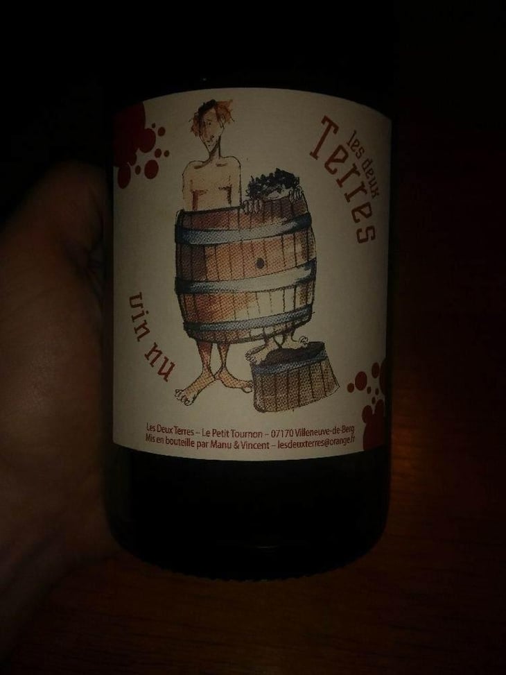 Vin Nu Rouge - Les Deux Terres - Vincent Fargier & Emmanuel Cunin -2022