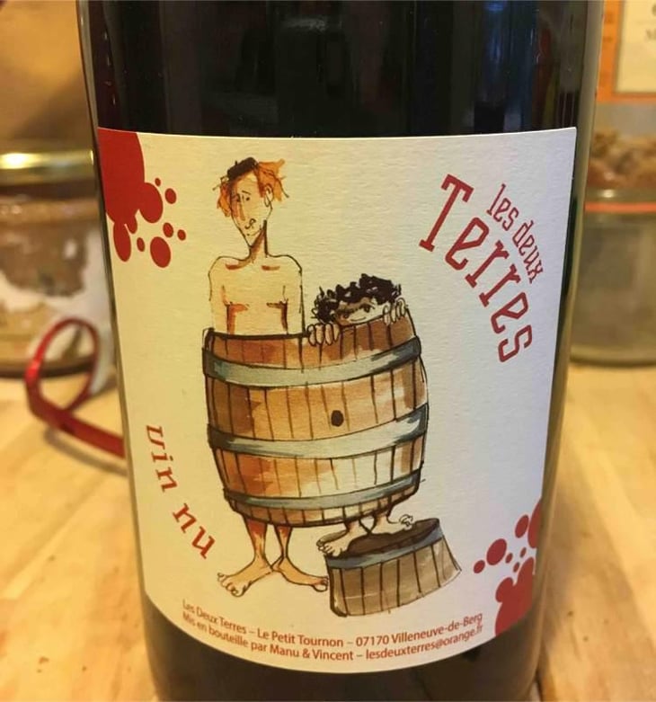 Vin Nu Rouge - Les Deux Terres - Vincent Fargier & Emmanuel Cunin -2022