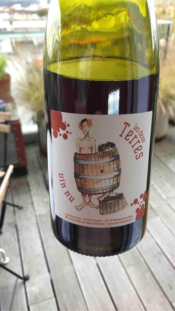 Vin Nu Rouge - Les Deux Terres - Vincent Fargier & Emmanuel Cunin -2022