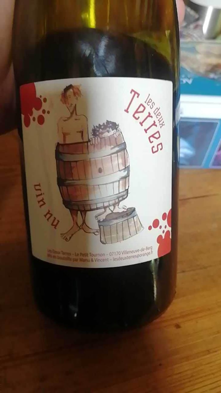 Vin Nu Rouge - Les Deux Terres - Vincent Fargier & Emmanuel Cunin -2022