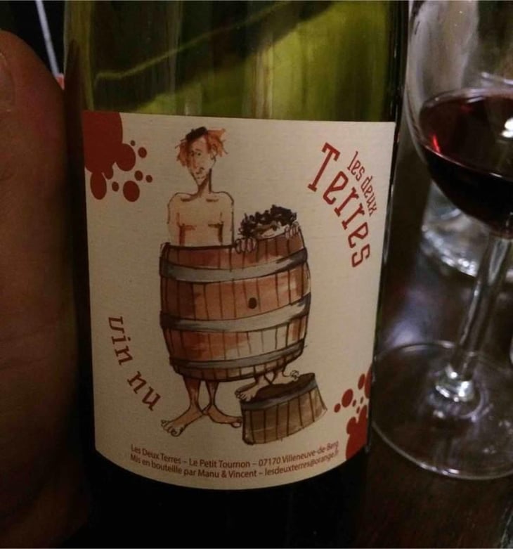 Vin Nu Rouge - Les Deux Terres - Vincent Fargier & Emmanuel Cunin -2022
