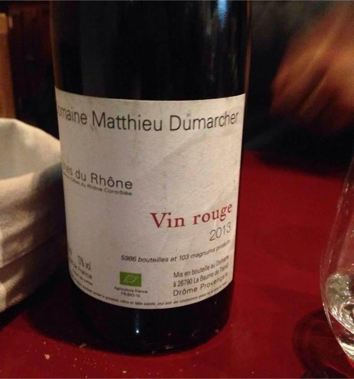 Vin Rouge - Domaine Matthieu Dumarcher - Matthieu Dumarcher 