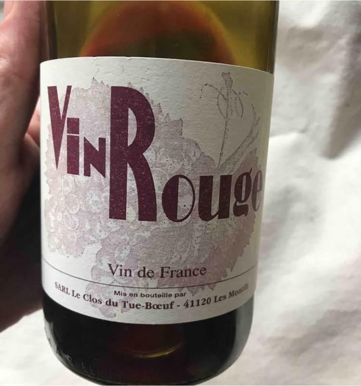 Vin Rouge - Clos du Tue-Bœuf - Zoé, Louise & Thierry Puzelat 