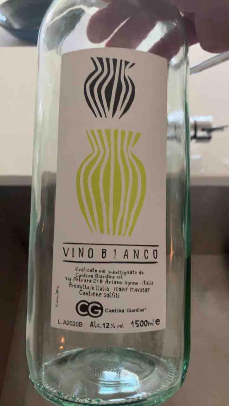 Vino Bianco Anfora - Cantina Giardino - Antonio Di Gruttola & Daniela De Gruttola -2020