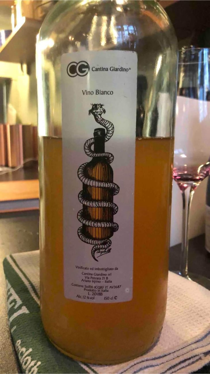 Vino Bianco 3 litri - Cantina Giardino - Antonio Di Gruttola & Daniela De Gruttola -2015