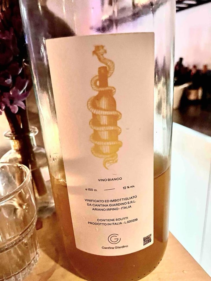 Vino Bianco 3 litri - Cantina Giardino - Antonio Di Gruttola & Daniela De Gruttola -2015