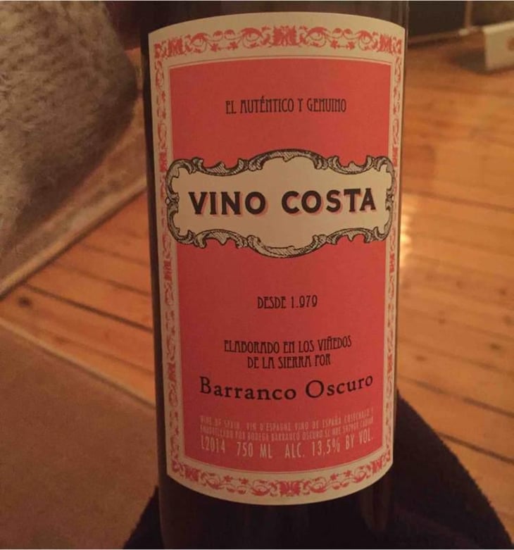 Vino Costa - Barranco Oscuro - Manuel & Lorenzo Valenzuela 