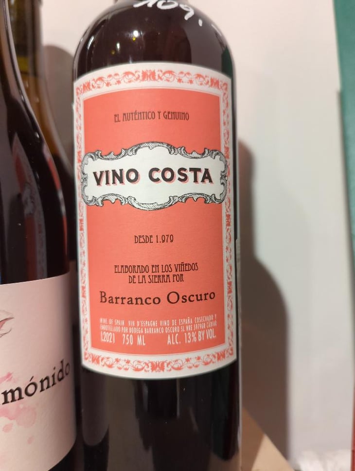 Vino Costa - Barranco Oscuro - Manuel & Lorenzo Valenzuela 