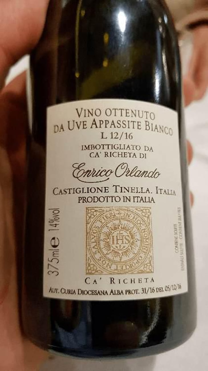 Vino da Messa - Ca' Richeta - Enrico Orlando 
