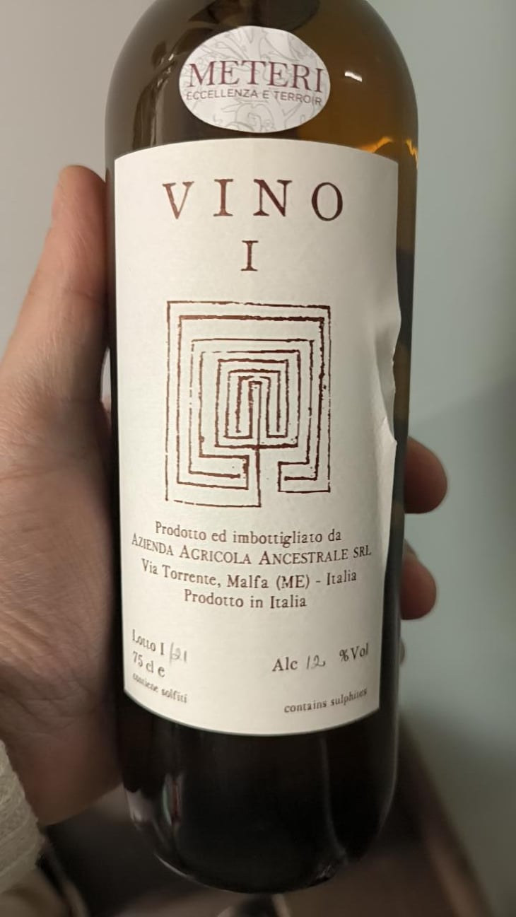 Vino III - Azienda Agricola Ancestrale - Antonino Caravaglio & Giuseppe Mascoli -2021