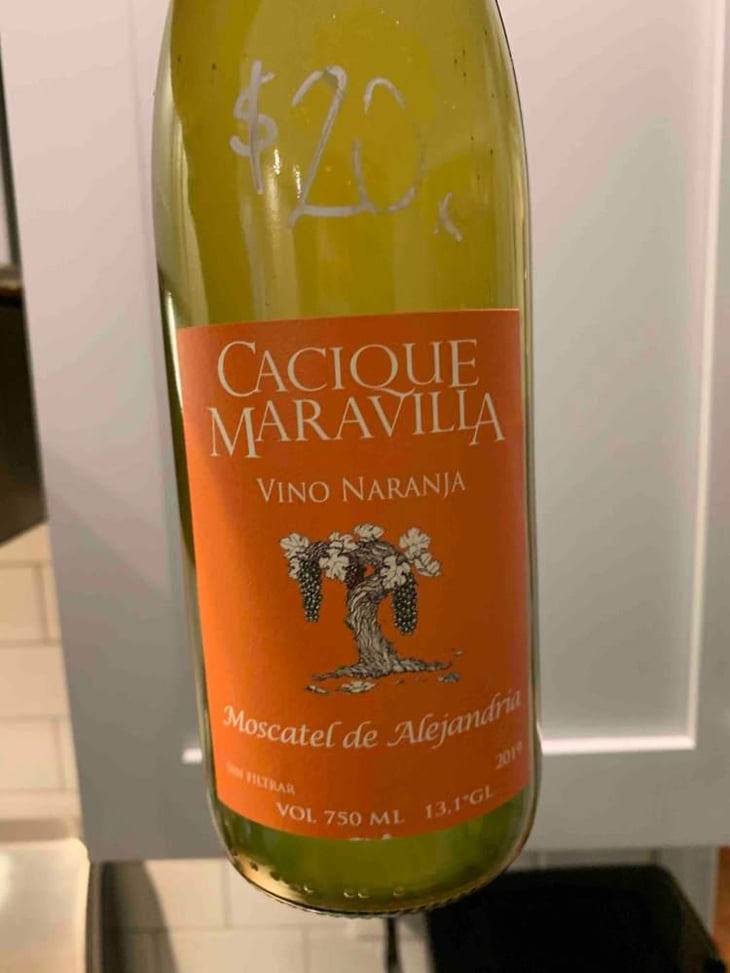 Vino Naranja Moscatel, Corinto - Cacique Maravilla - Manuel Moraga 
