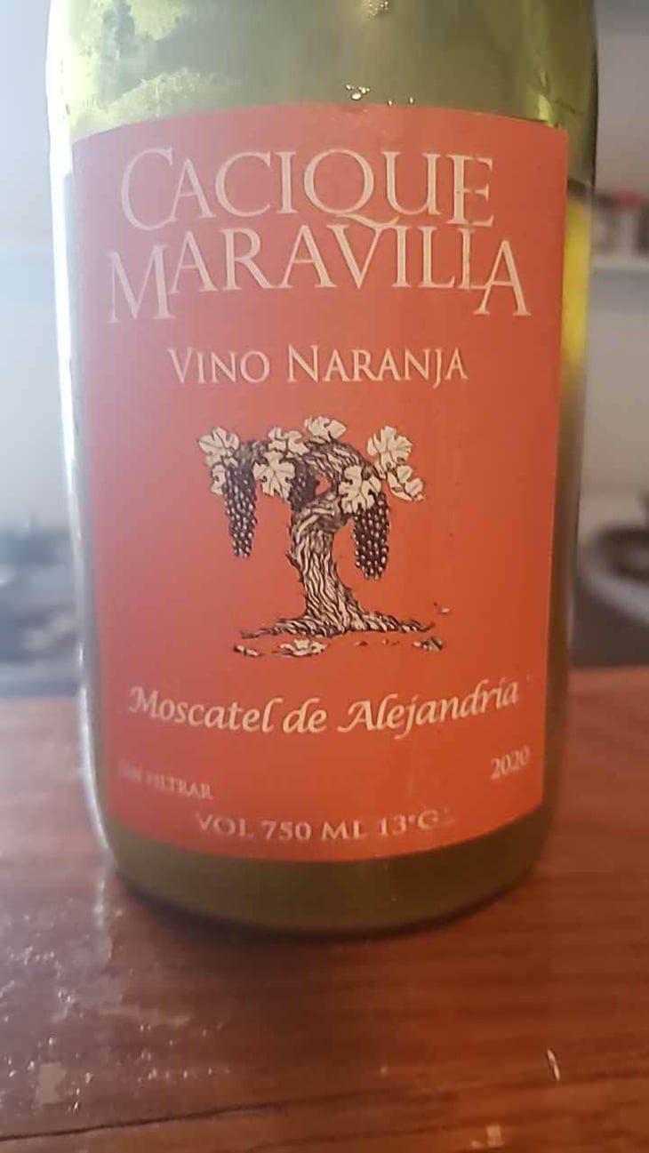 Vino Naranja Moscatel, Corinto - Cacique Maravilla - Manuel Moraga 